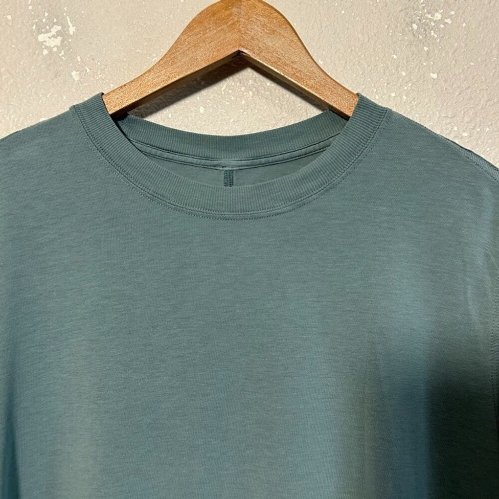 Lululemon All Yours Tee 6/8 Desert Teal Green Short Sleeve Oversized Crewneck - Picture 4 of 5